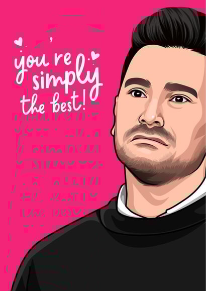 Schitt's Creek Simply the Best Anniversary / Valentines Card created by All Things Banter