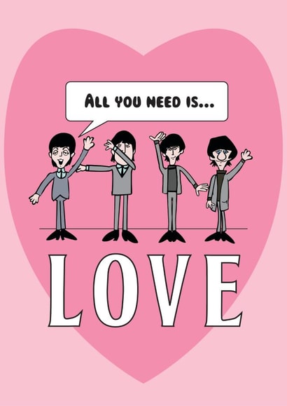 Love on Valentine's Day from The Beatles created by Linda Lodge
