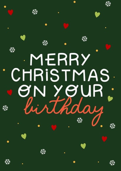 Merry Christmas on your birthday created by Jonny  Vinyl