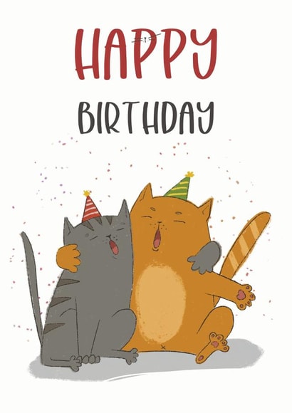 Happy Birthday with Singing Cats Card created by Ana Kobernyk