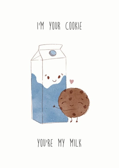 Milk & Cookie Valentine's Day Card created by Ana Kobernyk