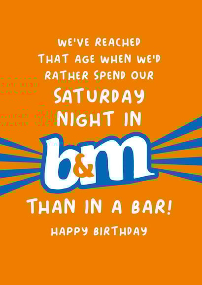 B&M Birthday Card created by Lucy Marie Design