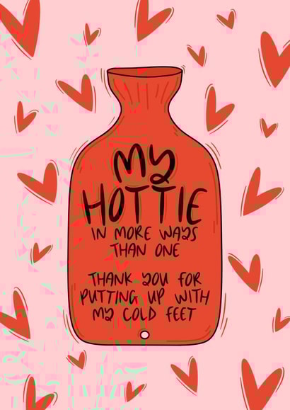 My Hottie - Anniversary - Cute & Funny Valentine's Day Card created by Muses & May 
