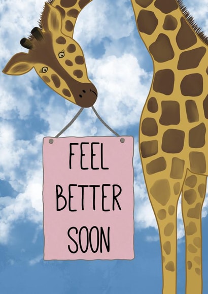 Feel Better Soon Giraffe Card created by Pen & Pickle