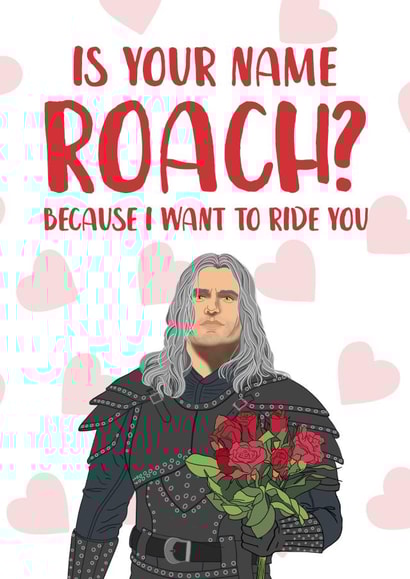 Naughty 'The Witcher' inspired Valentine's Day Card created by The Cake Thief