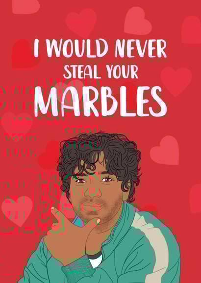 Cute Squid Game Valentine's Day Card created by The Cake Thief