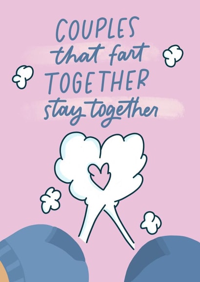 Fart Funny Valentine's Day Card created by Sleazy Greetings