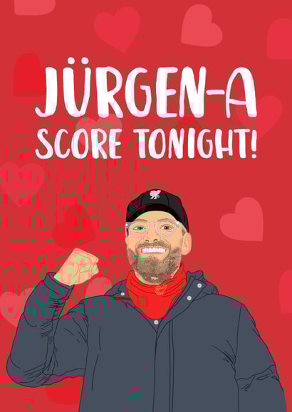 Funny Jurgen Klopp Valentine's Day Card created by The Cake Thief