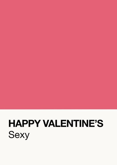 Happy Valentine's - Pantone Swatch card created by Jenni Ahlberg - Jeah Design