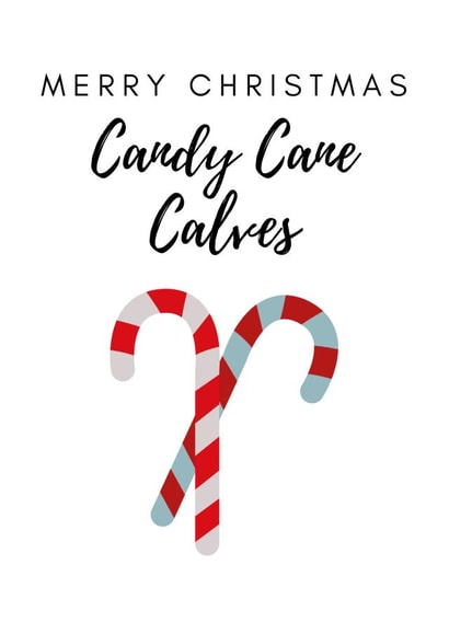 Christmas 'Candy Cane Calves' Card created by Exhibit O