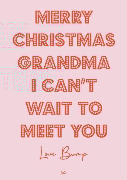 Merry Christmas grandma created by Nicola Jo