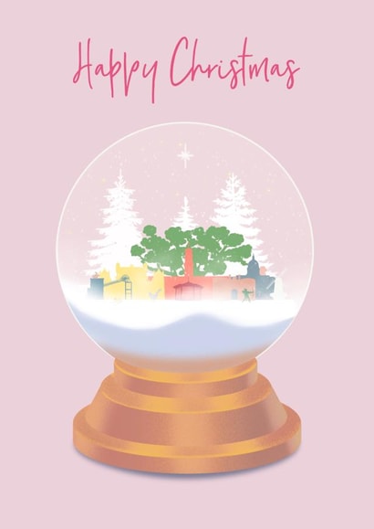 Pink Snow globe created by The Decaffeinated Squirrel