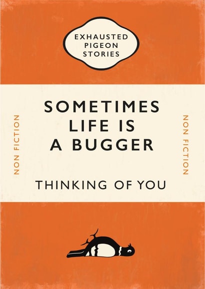 Life is a Bugger Thinking of You card created by Yay Days