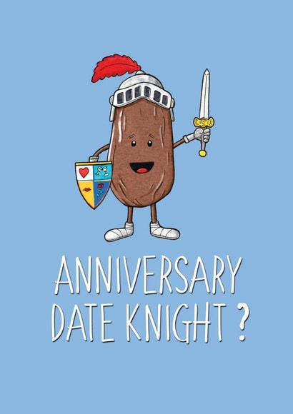 Anniversary Date Knight? created by Martyn Scribbler Illustration