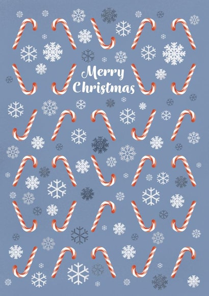 Candy Cane Snowflake Christmas Card created by Alexandria Frances