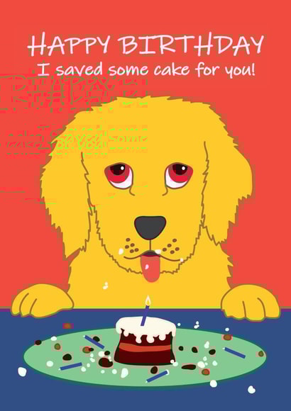 Your pet has saved some birthday cake for you. Aren't you the lucky one! created by Smug Toad