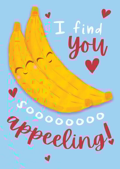 Cute banana Valentine's Card created by Dan Bang Studio