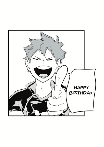 anime manga birthday card 1001 created by JessyMay