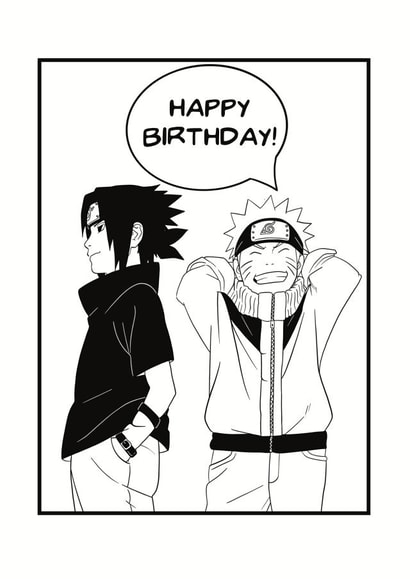 anime manga birthday card 1002 created by JessyMay