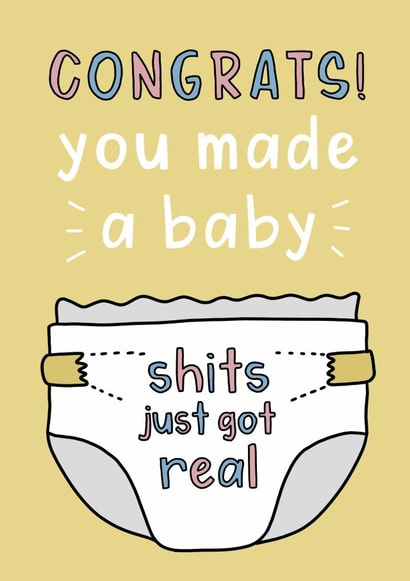 Shits got real nappy created by Belly Flops