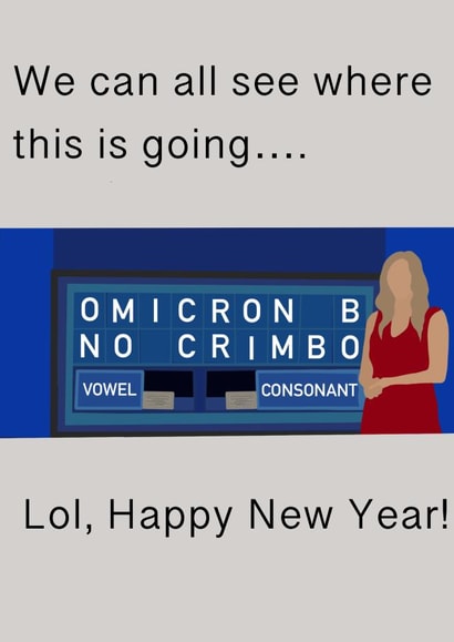 Omicron B: No Crimbo! created by Rachel Evans