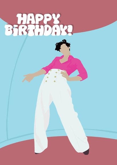 Harry Styles Birthday card created by Bella Doodles