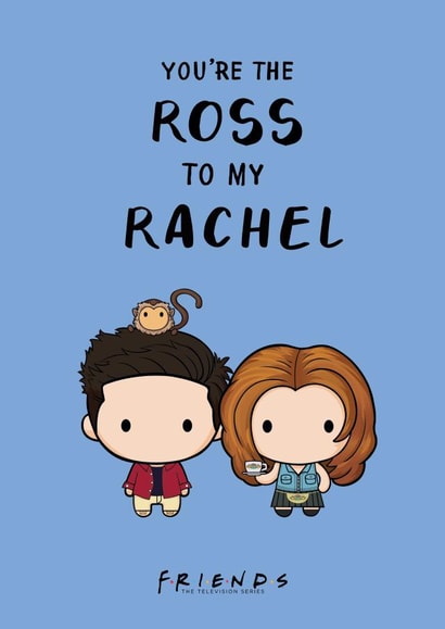 Cute Valentine's Day Card - Ross and Rachel - Friends created by Cardology