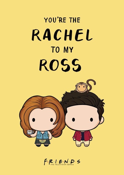 Cute Valentine's Day Card - Rachel and Ross - Friends created by Cardology