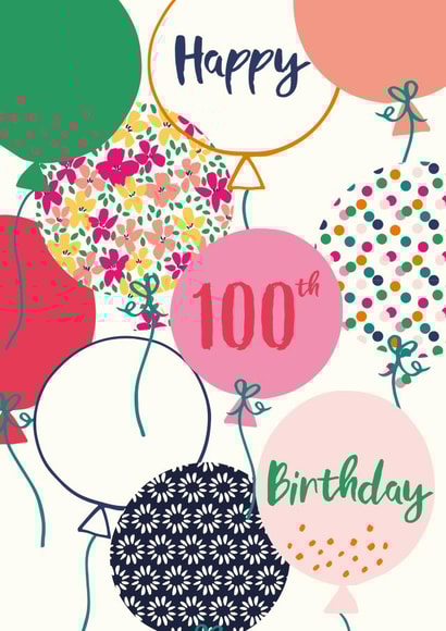 Happy 100th Birthday created by Sazerelli Designs