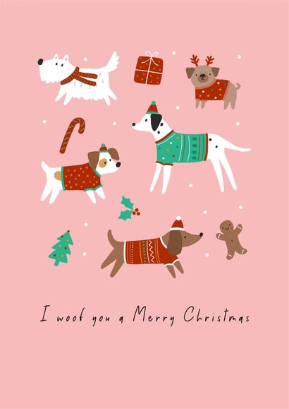 I woof you a Merry Christmas 1000 created by Nadya Barkova