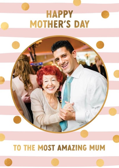 amazing mum Mothers Day Personalised Photo Card 11845 created by Evie Garnett Designs