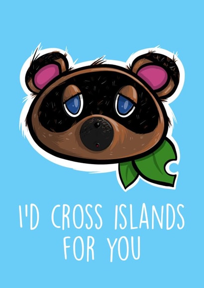 Animal crossing valentines card 1001 created by Hey Hannah!