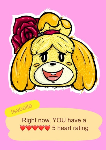 Animal Crossing Valentines Card 1000 created by Hey Hannah!