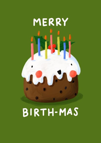 Christmas/Birthday pudding card created by Nicola Watson