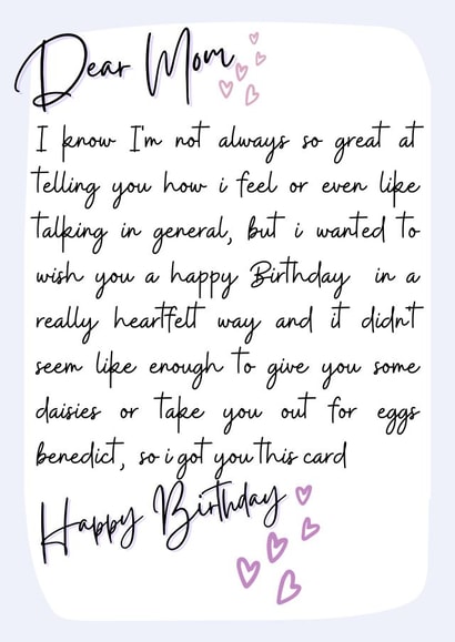 Funny and Cute mom birthday card created by MillennialprintsCo