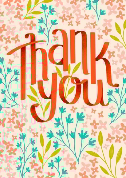 Floral Thank You created by Natelle Quek