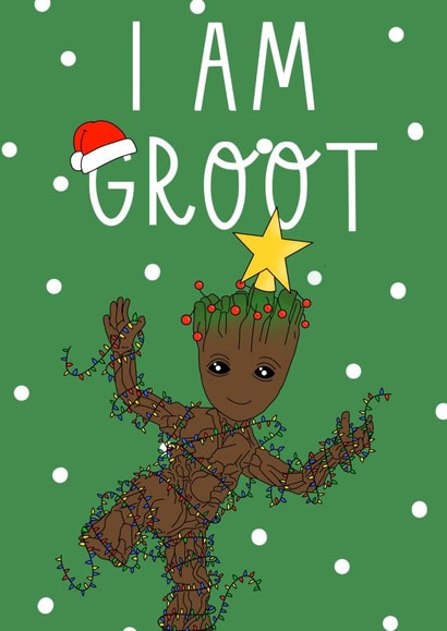 I am Groot Christmas Card created by Han Crafted