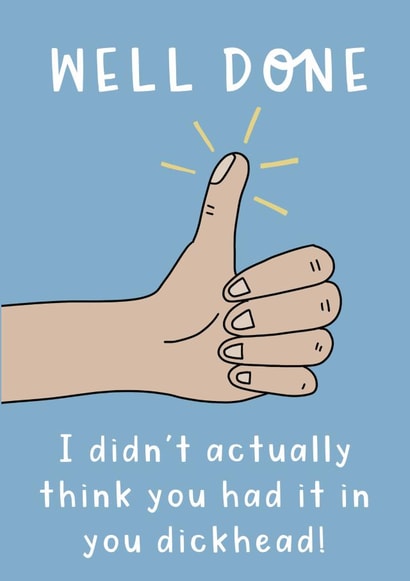 Well done  created by Belly Flops 