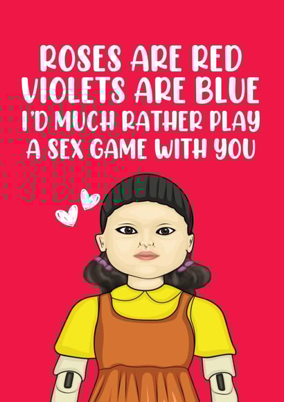 Squid Sex Game Card created by Filthy Sentiments