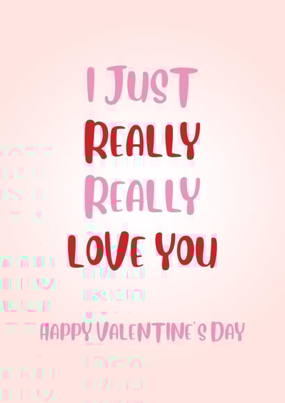 I Just Really Really Love You created by Paper Wishes Co