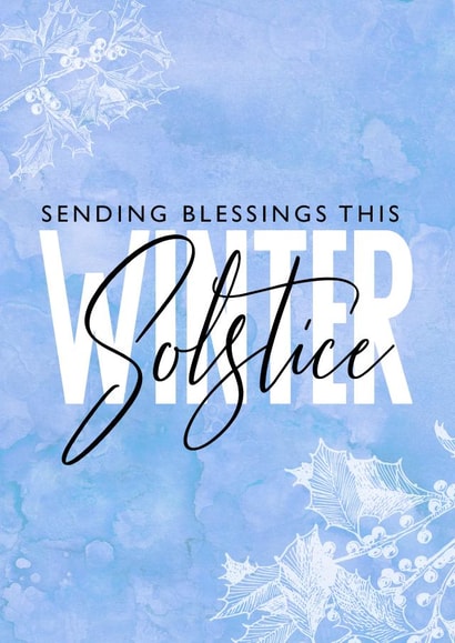 Wiccan Winter Blessings  created by KittyWicks Illustration