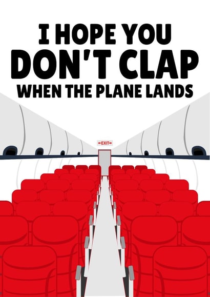 I Hope You Don't Clap When The Plane Lands Valentine's Day Love Funny created by PopDogShop