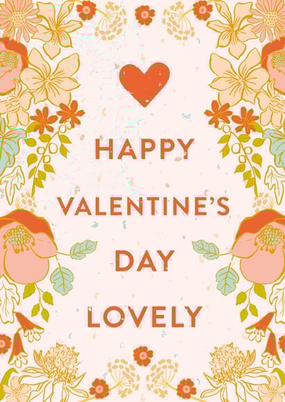 Happy Valentine's Day lovely pretty floral card created by Envy Row