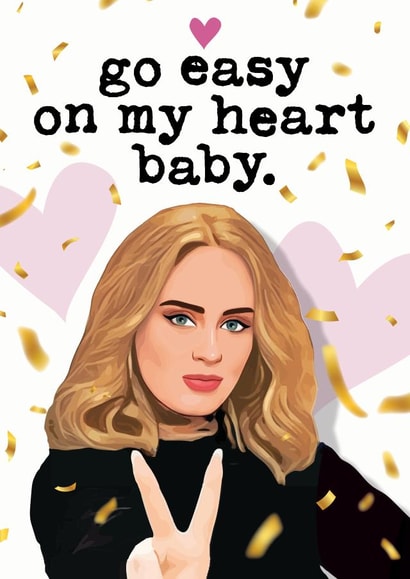 Adele Valentines / Anniversary / Love Card created by Mrs Best Paper Co.