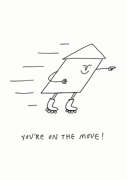 You're On The Move New Home Card created by Redback Cards