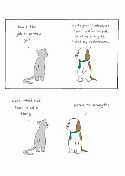 Interview New Job Card created by Redback Cards