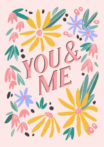 You and Me Forever Anniversary Card created by Inku Goods