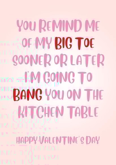 Big Toe Bang  created by Paper Wishes Co