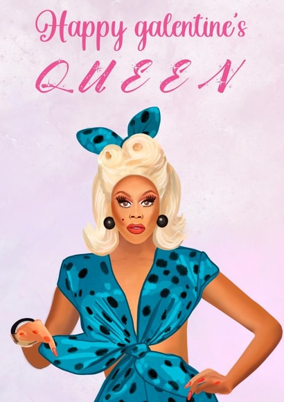Rupaul Drag Queen Galentine’s Card created by Sarah Stephenson