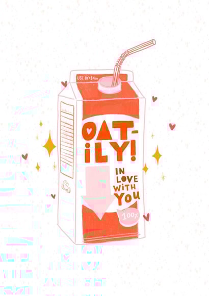 Valentines drink card created by Lily O'Neill